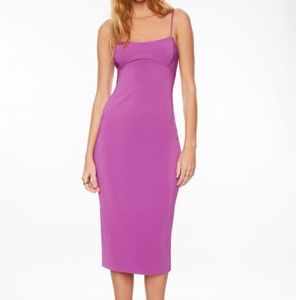 Dynamite pleated midi dress